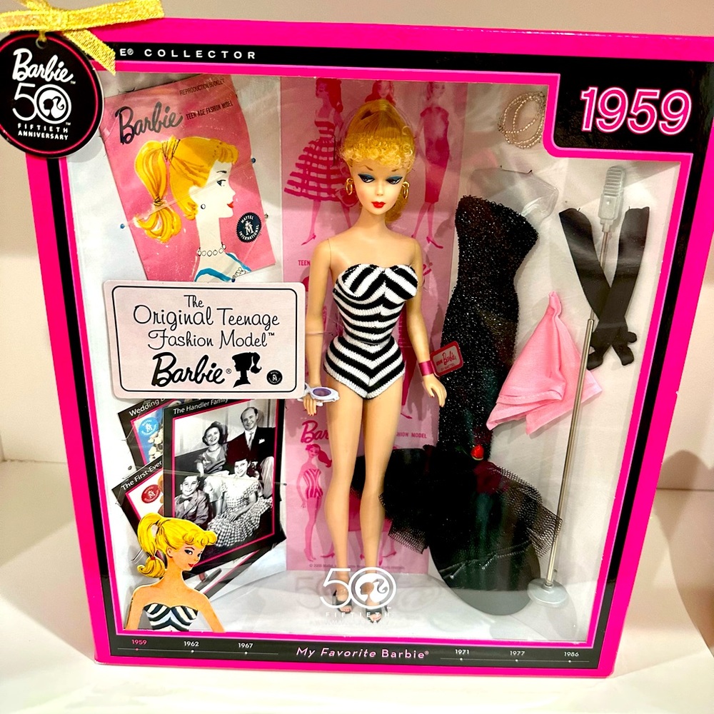50th anniversary 1959 Barbie doll original